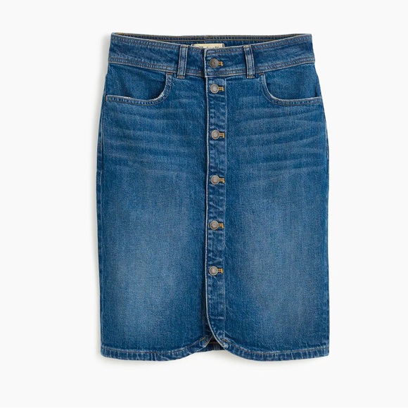 Madewell Dresses & Skirts - Madewell - Denim Button-Front Midi Skirt